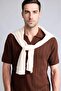 Standard Fit Openwork Short Sleeve Knitwear Polo T-Shirt G8306Ax26Sm
