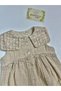 Baby Girl Jumpsuit Cotton Linen Blend Lace Collar Summer Beige - 5