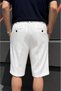 Men'S, Double Pleated, Old Money Culture, Elastic Waist, Regular-Fit, Linen Weave, Cotton Shorts 309 - 5