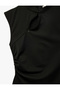 Comfortable Fit Zipper Detail A-Line Stand Qiapo Collar Sleeveless Mini Dress - 7