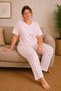 Luna Short Sleeve Women's Pajama Set – Soft Textured, Breathable, Comfortable Homewear Set - 3