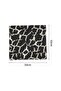 Black Giraffe Patterned Chiffon Scarf - 50X50 cm Stylish Neck and Hair Accessory - 3