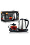Kettle with Glass Teapot Set 2200 Watt Power Special Steel Kettle with Auto Shut Off Function 2.2L - 2