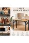 Multi Function Standing Desk 120x60x75cm - Folding Table Computer Desk No Install Needed with Carbon alloy Steel Frame [Heavy Duty] Home Office Table foldable - 5
