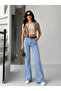 Ice Cream Color Spanish/Flare Leg Cuffs with Belt - 3