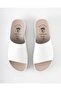 Women's Summer Comfortable Slippers Wide Band Soft Anatomical Sole Daily Comfort White - 6