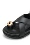 Celeste Vera Women's Flip Flop Sandals 0012351 Black Skin - 2