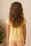 Girl's Embroidery Detailed Wide-Legged Trousers Set, Comfortable Cut, Casual Stylish Combination - 3