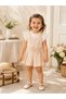 Girl's Heart Detailed Shorts Salopet Set Ruffled Summer Set 2 3 4 5 Years Old Holiday Outfit - 2