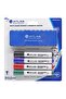 4 pcs Bullet Tip Whiteboard Marker Set with Magnetic Duster