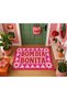 “Aura” Series – Bom Dia Bonita Retro Patterned Brown Cream Checkered Woven Base Decorative Carpet Aura11