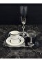 Silver Zade Coffee Presentation Set – Silver Coffee Cup, Turkish Coffee Pot, Coffee Saucer and Tray - Luxury Coffee Set - 2