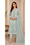 Ice Mint Embroidered Luxury Pret– 3PC Set - 3