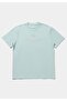 Comfort Fit Round Neck Plain Men's Turquoise Short Sleeve T-Shirt - 5
