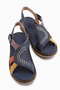 Cathrin Genuine Leather Cobalt Blue Women's Sandals - 4