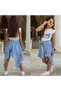 Girl's Asymmetrical Bow Detailed Plaid Skirt - Printed T-Shirt Two-Piece Set for Holidays - Graduation 2-Piece Combination - 2