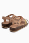 Cathrin Genuine Leather Beige Women's Sandals - 5