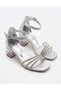 Girl's Heeled Evening Dress Shoes with Glitter Stones, Stylish Wedding Party Comfortable Fit - 7