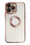 Ilkeshop New iPhone 14 Pro Case Slot Silicone - (103510) Rose Gold