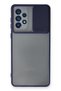 Ilkeshop New Galaxy A33 5g Case Palm Frosted Camera Sliding Silicone (111912) - Navy Blue