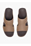 Men Textured Leather Arabic Sandals