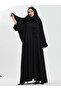 Zalina Shawl Abaya Set - Black - 5