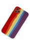 Ilkeshop New iPhone 11 Pro Case Ebruli Launch Silicone (124930) - Red-Purple - 2