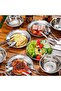 Camping Cutlery Set - Stainless Steel Tableware Mess Kit Includes Plate Cup Fork Spoon Knife, 7 in 1 Flatware Kit with Mesh Bag - Dinnerware Utensils Set for Outdoor Camping Hiking and Picnic - 7