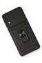 Ilkeshop New Galaxy A02 Case Pars Silicone with Lens Ring (191826) - Black - 3