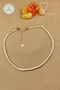 Steel Necklace Crushed Snake Chain Necklace 316L Steel Non-Tarnish 42+6cm Width 6mm - 4
