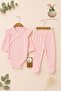 Baby Girl Booties and Snap-On Bodysuit Set, Soft Textured, 0 3 6 Months - 3