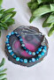 Blue Agate Prayer Beads 33-Piece Prayer Beads Agate Stone Prayer Beads Certified Special Mdf Box 10mm Large Size - 2