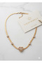 Very Beautiful Gold Look Heart Charm Beautiful Design Necklace - 3