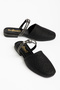 Square Closed-Front Women's Stoned Daily Straw Sandals & Slippers - 4