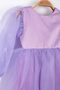 Lilac Long Sleeve Organza Baby Girl Party Dress - Sage - 4