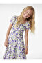 Short Sleeve Gipeli Boat Neck Cotton Floral Blouse - 3