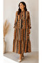 Viscose Bohem Patterned Saw Dress