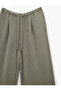 Linen Look Wide-Legged Trousers with Tie Waist - 5