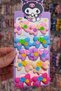 Girl's Colorful Rubber Buckle with Bow Figure, 5 Pairs, 10 Pieces