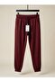 Men's Ribbed Textured Elastic Waist Slim Fit Lace-Up Sweatpants - 2