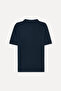 Men's Navy Blue Comfort Fit Polo Neck T-Shirt - 2