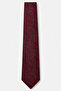طقم وشاح وربطة عنق ووشاح صغير منقوش باللون العنابي