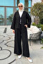 Suit with Tie Front Detail Y0143 - Black - 2