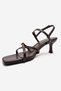 Nebel Brown Skin Women's Heeled Shoes - 6