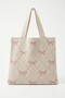 Women's Ecru Bow Detailed Shoulder Tote Bag - 3