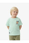 Cotton Short Sleeve Crew Neck Printed Textured Oversize T-Shirt - 2