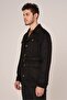 Men's apache collar belt detailed seasonal jacket - 4