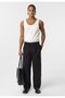 Baggy fit gabardine trousers - 4