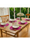 American Service, Fuchsia Duck Linen Supla (6 Pieces) - 2
