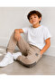 Mişil 24205-26 Boy's Stripe Detailed Jogger Sweatpants Comfortable Fit Elastic Cuff Sports Bottoms - 8